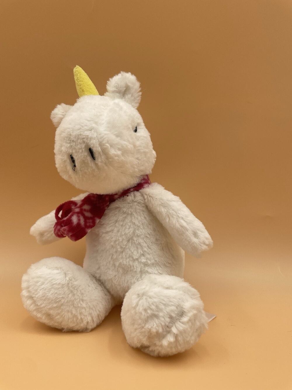 Animal Adventure Target Sleepy Eye Unicorn with Red Scarf Plush